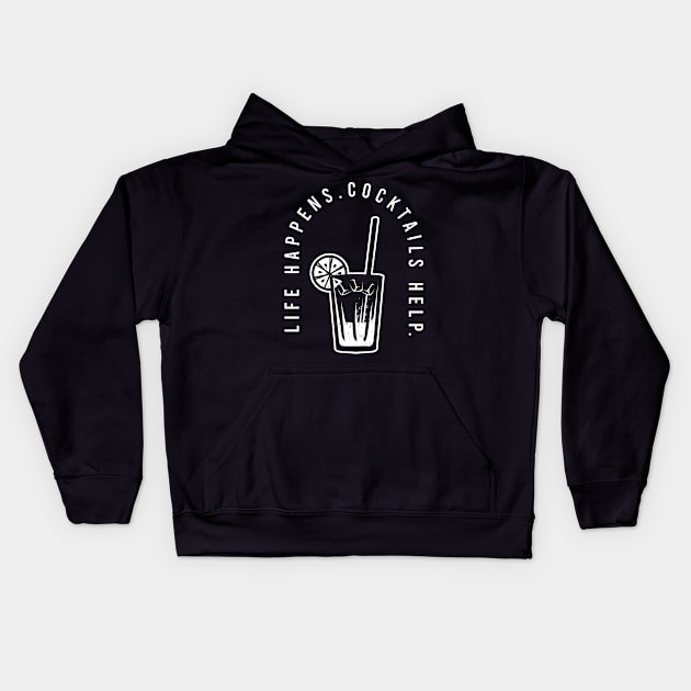 Drinking Gifts and Party Costumes for a Lover of Cocktails Kids Hoodie by AlleyField